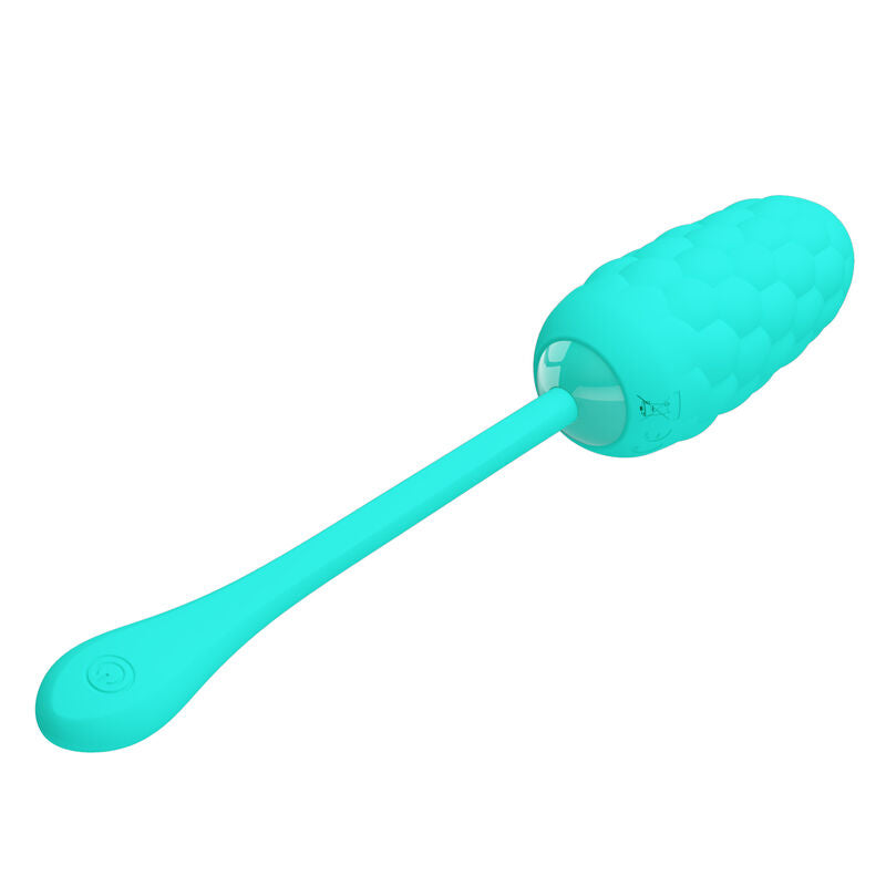 Aqua Green Rechargeable Marine Texture Vibrating Egg