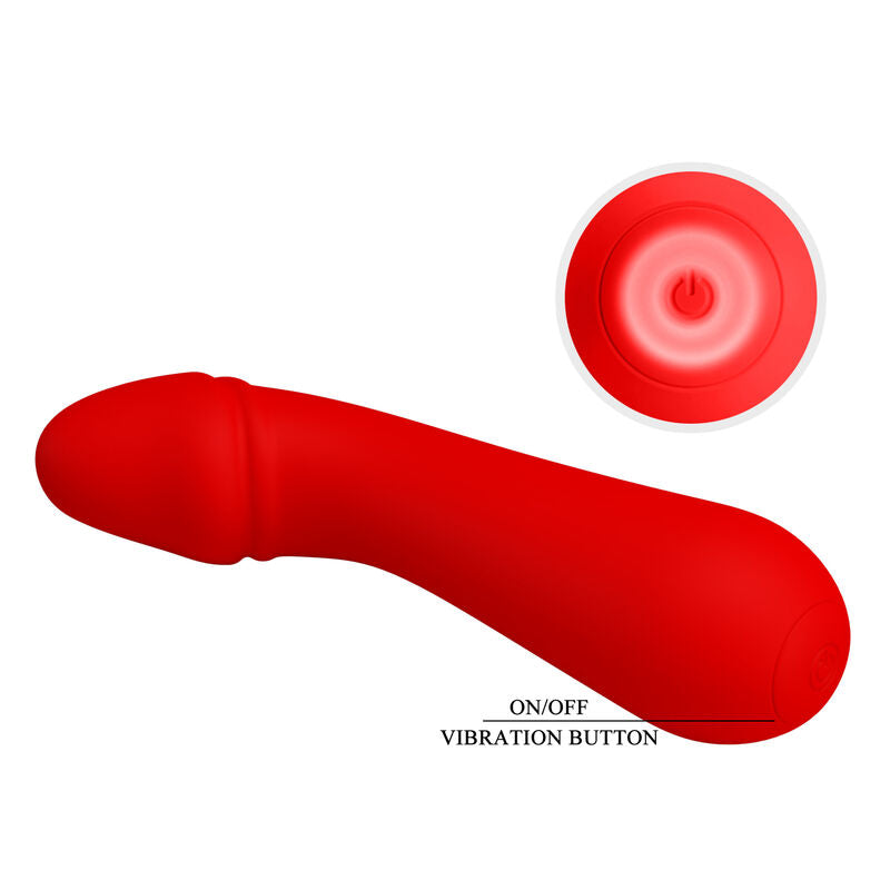 PRETTY LOVE - CETUS RED RECHARGEABLE VIBRATOR
