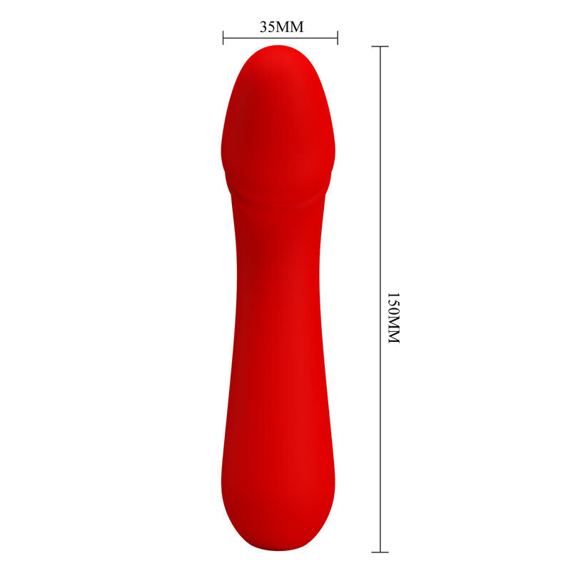 PRETTY LOVE - CETUS RED RECHARGEABLE VIBRATOR