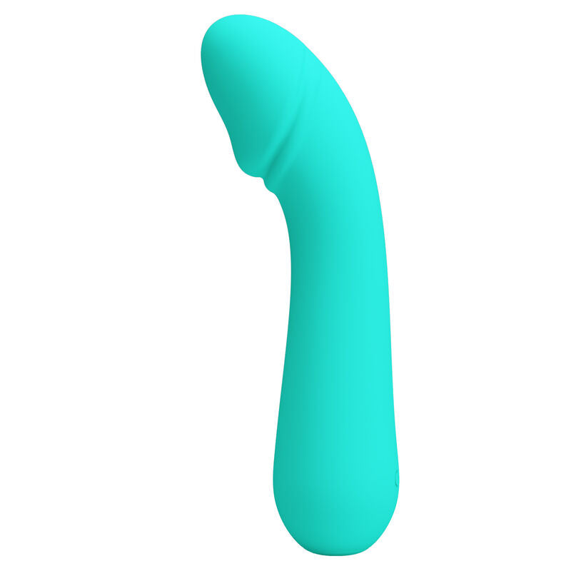 Cetus rechargeable vibrator, aqua green