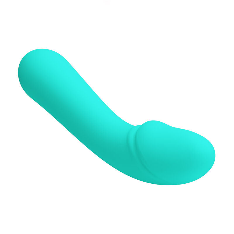 Cetus rechargeable vibrator, aqua green