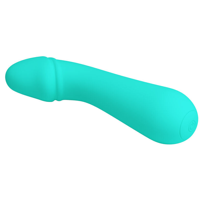 Cetus rechargeable vibrator, aqua green