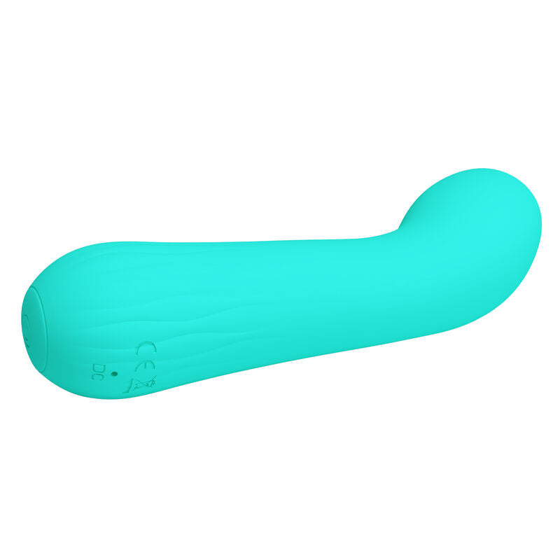 Faun rechargeable vibrator, aqua green