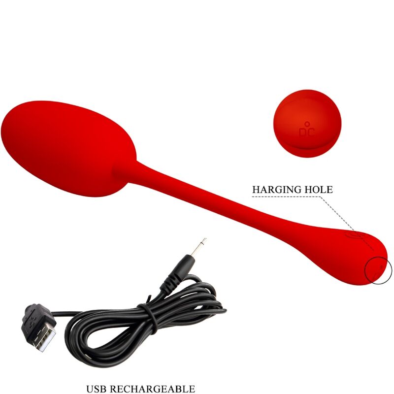 Red Knucker Rechargeable Vibrating Egg