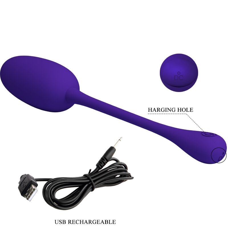 Purple Knucker Rechargeable Vibrating Egg