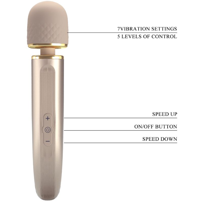 Massager with 7 champagne vibration modes