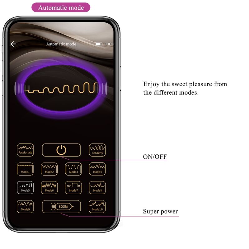 Catalina Vibrator App Remote Control Purple
