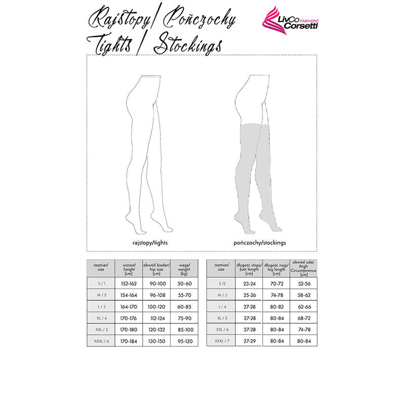 Loliwia lc19330 black stockings one size