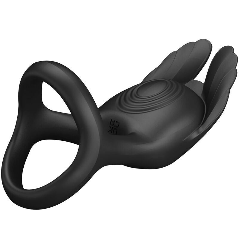 Silas vibrating penis ring 7 vibrations black silicone