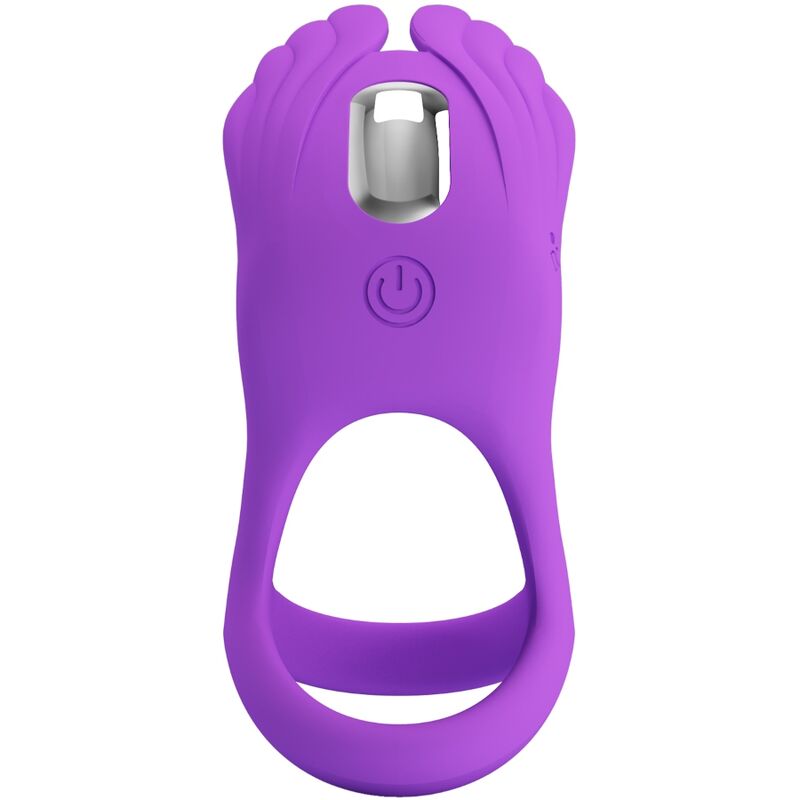 PRETTY LOVE - SILAS VIBRATING PENIS RING 7 VIBRATIONS PURPLE SILICONE