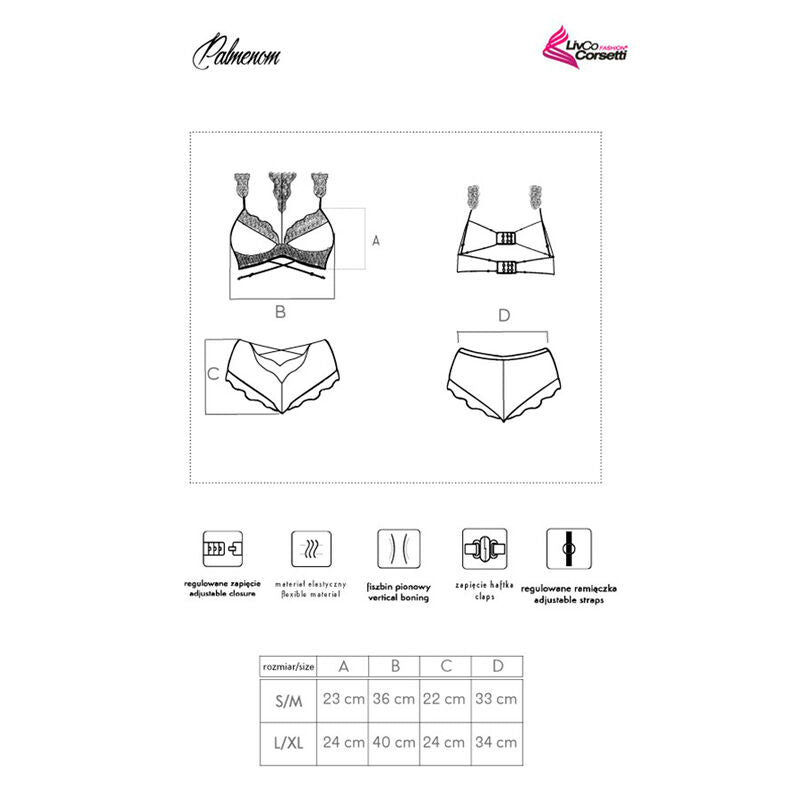 Palmenom lc 90614 subjectador + panty black