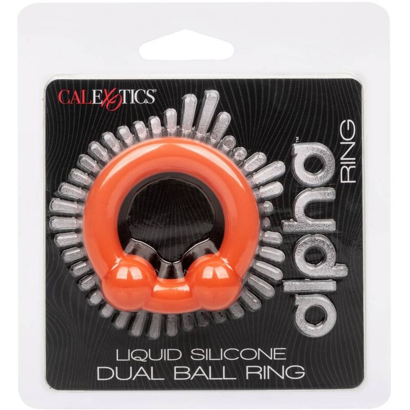CALEXOTICS - ALPHA DOUBLE BALL ORANGE RING