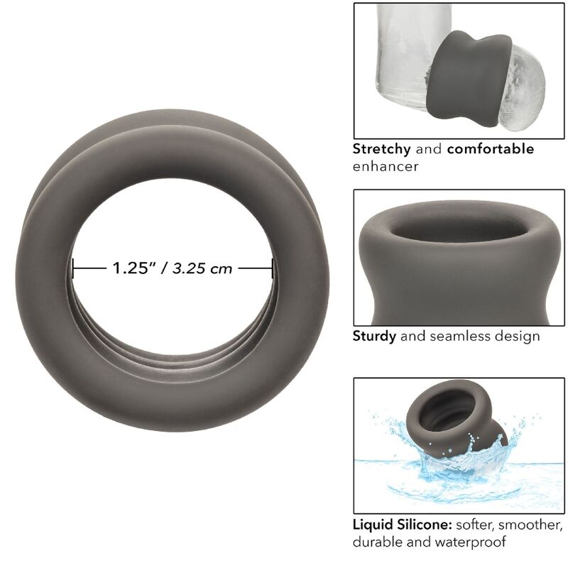 Alpha black scrotum stretching ring
