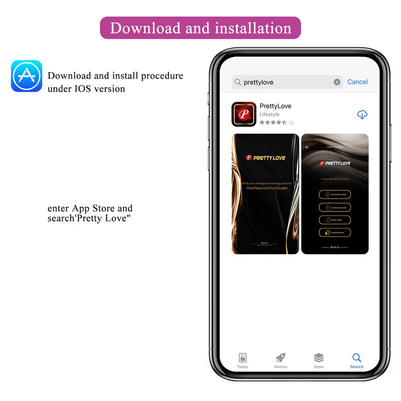 Hector electroshock vibrator by app control purple