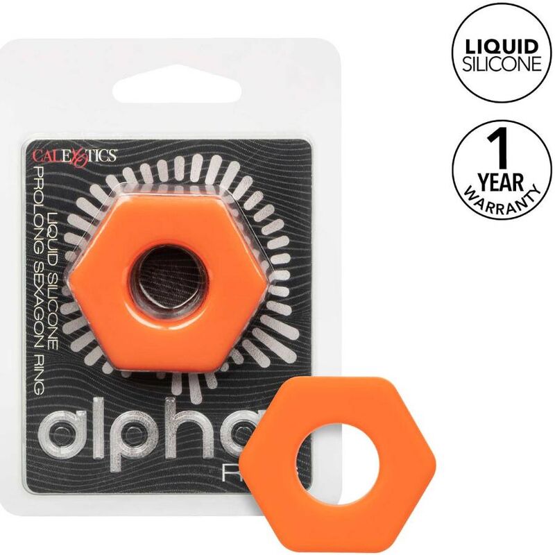 CALEXOTICS - ALPHA RING EXTENSION SEXAGON ORANGE