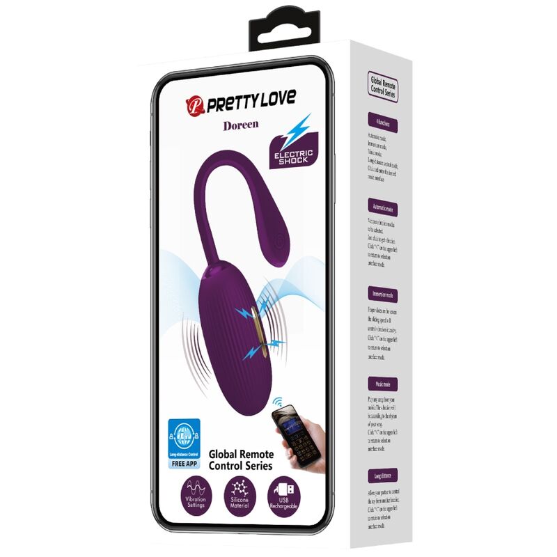 Doreen Rechargeable Vibrating Egg Purple