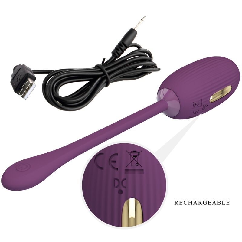 Doreen Rechargeable Vibrating Egg Purple