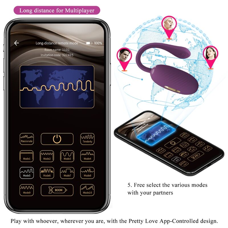 Doreen Rechargeable Vibrating Egg Purple