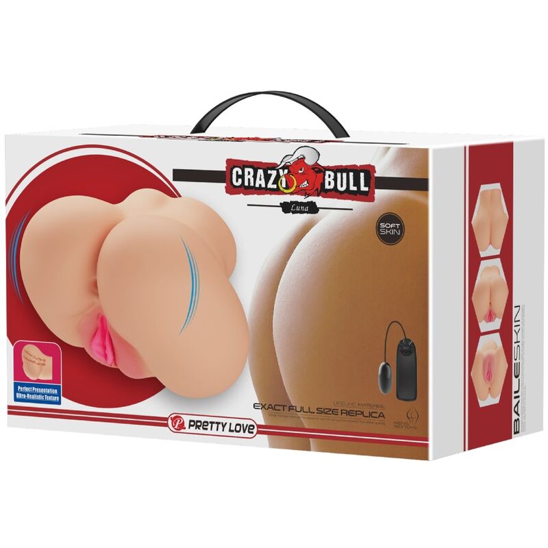 CRAZY BULL - REALISTIC LUNA VAGINAL AND ANUS VIBRATOR