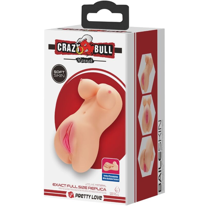 CRAZY BULL - REALISTIC VAGINAL AND ANAL VIBRATOR HANNAH