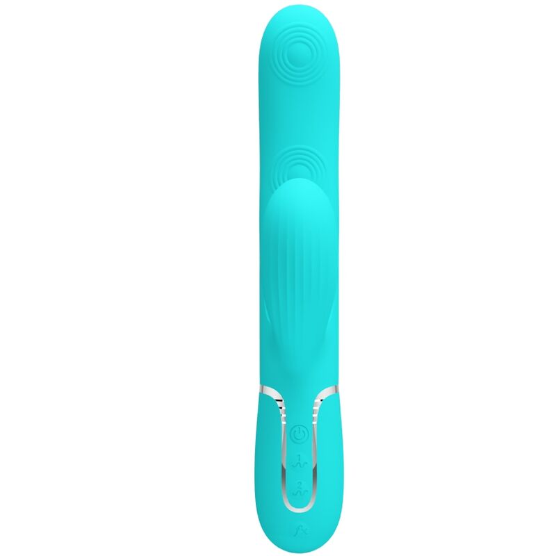 Perlita 3-in-1 multifunctional g-spot vibrator aqua green