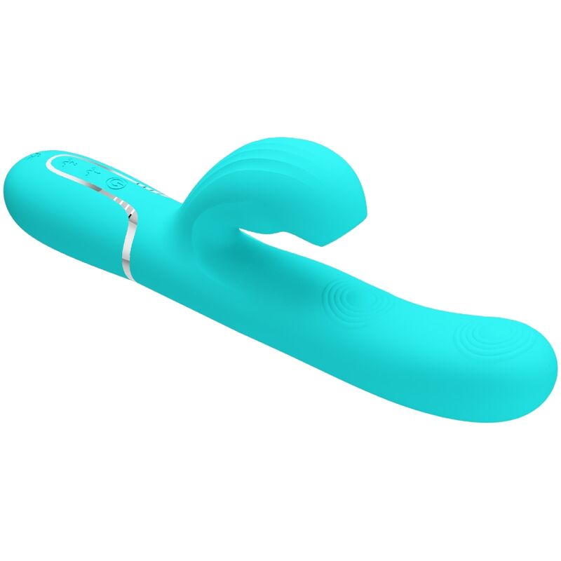 Perlita 3-in-1 multifunctional g-spot vibrator aqua green