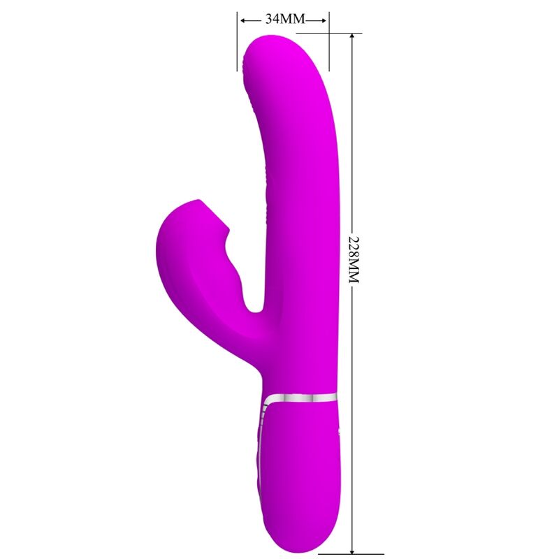 PRETTY LOVE - 3-IN-1 MULTIFUNCTIONAL G-SPOT VIBRATOR PERLITA VIOLET