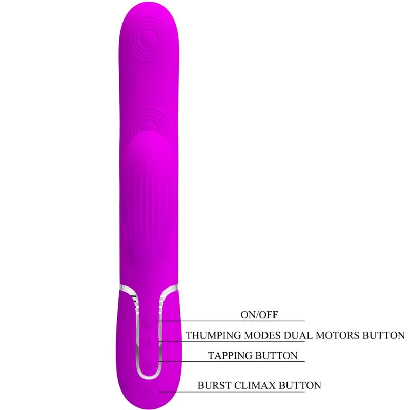Perlita 3-in-1 Multi-Function G-Spot Vibrator Purple