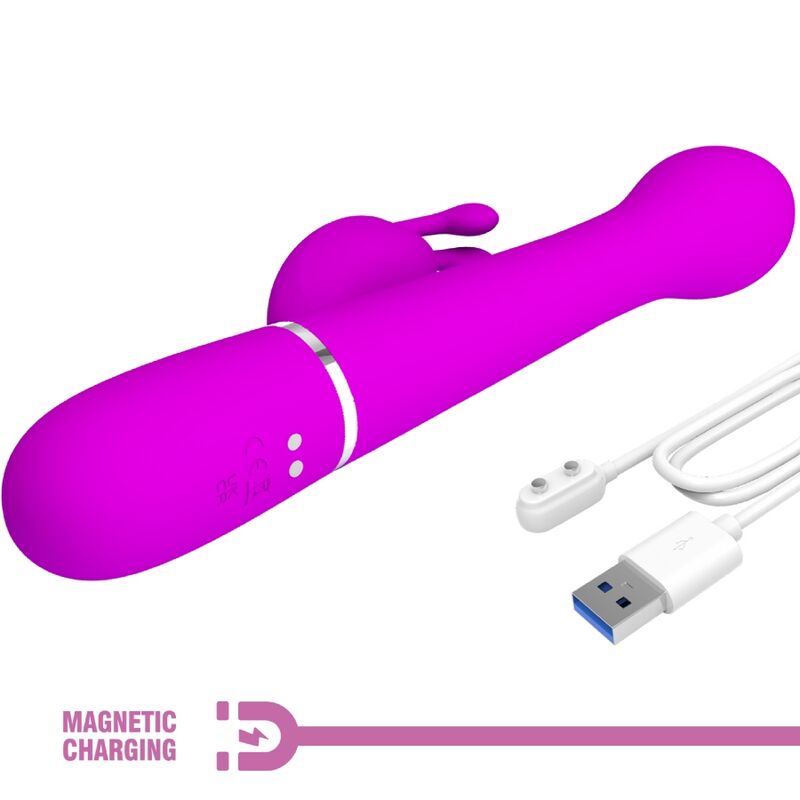 Dejon Rabbit 3-in-1 Multi-Function Vibrator Purple