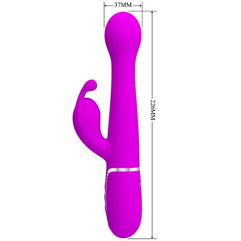 Dejon Rabbit 3-in-1 Multi-Function Vibrator Purple