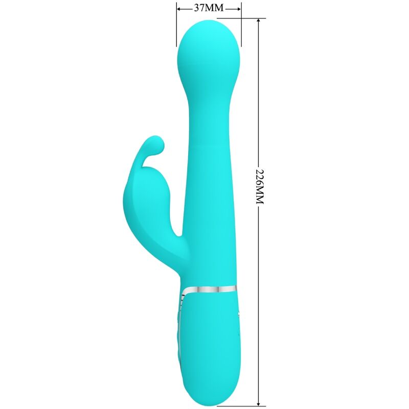 Dejon Rabbit 3-in-1 Multi-Function Vibrator Aqua Green