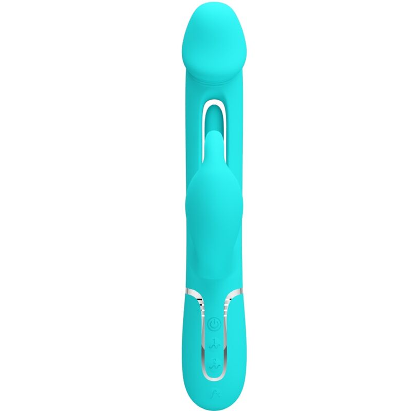 Dejon Rabbit 3-in-1 Multi-Function Vibrator Aqua Green