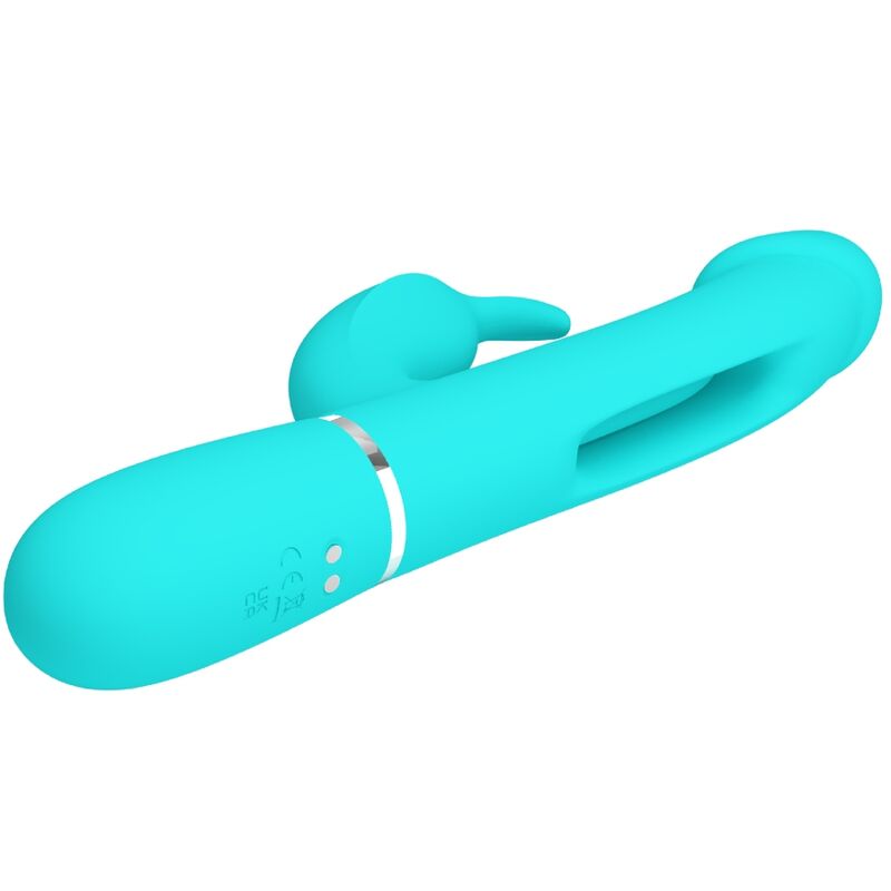 Dejon Rabbit 3-in-1 Multi-Function Vibrator Aqua Green