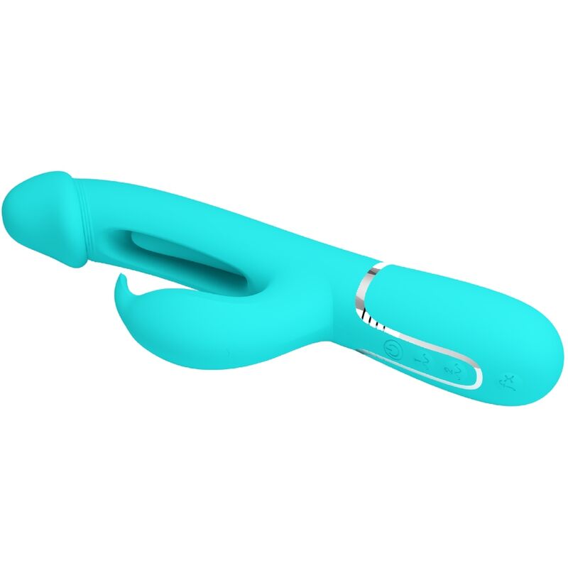 Dejon Rabbit 3-in-1 Multi-Function Vibrator Aqua Green