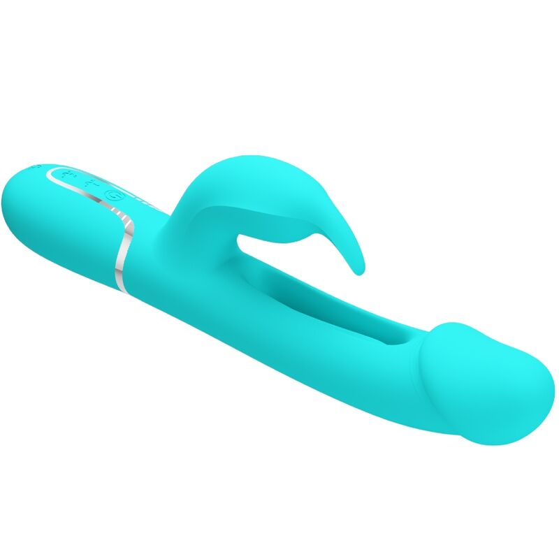 Dejon Rabbit 3-in-1 Multi-Function Vibrator Aqua Green