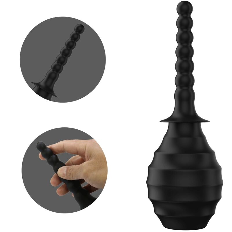 Powerful remote control vibrator anal plug black