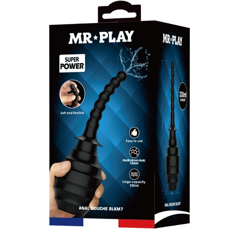 Powerful remote control vibrator anal plug black
