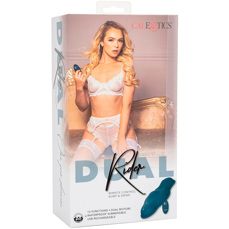 Rider massager double motor remote control blue