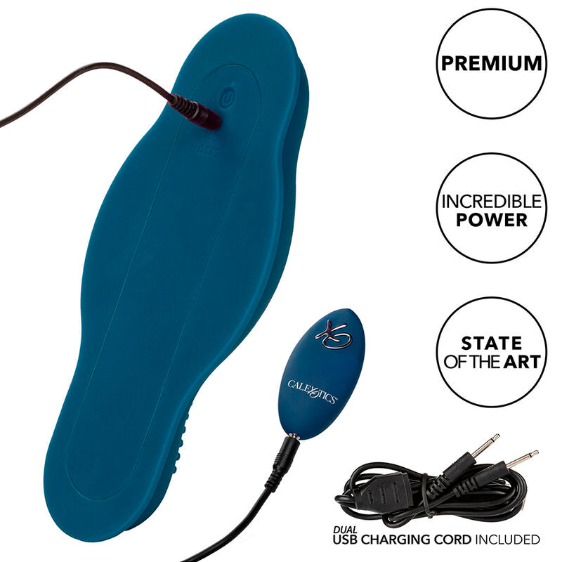 Rider massager double motor remote control blue