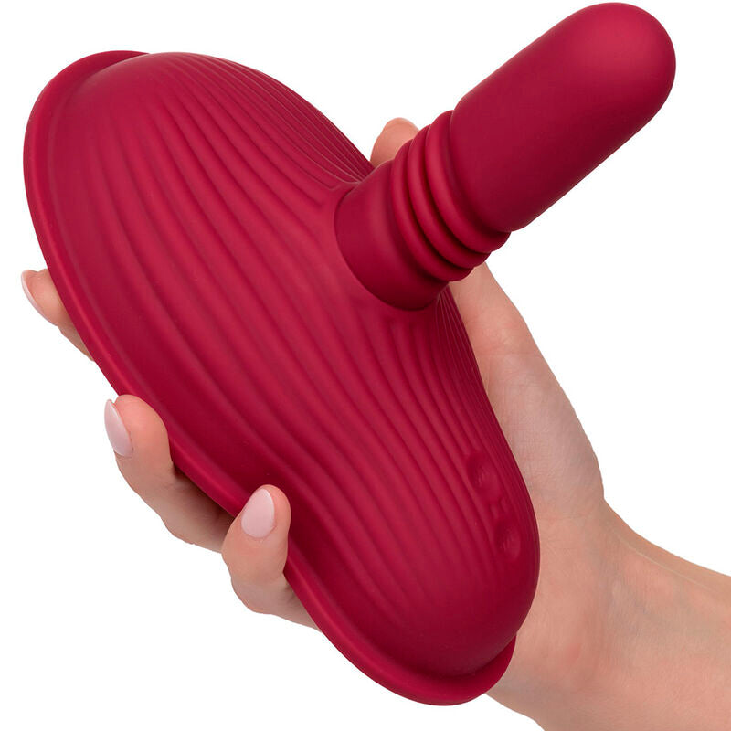 CALEXOTICS - RIDER MASSAGER DUAL MOTOR REMOTE CONTROL RED