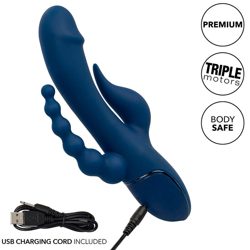 Blue Triple Orgasm Vibrator