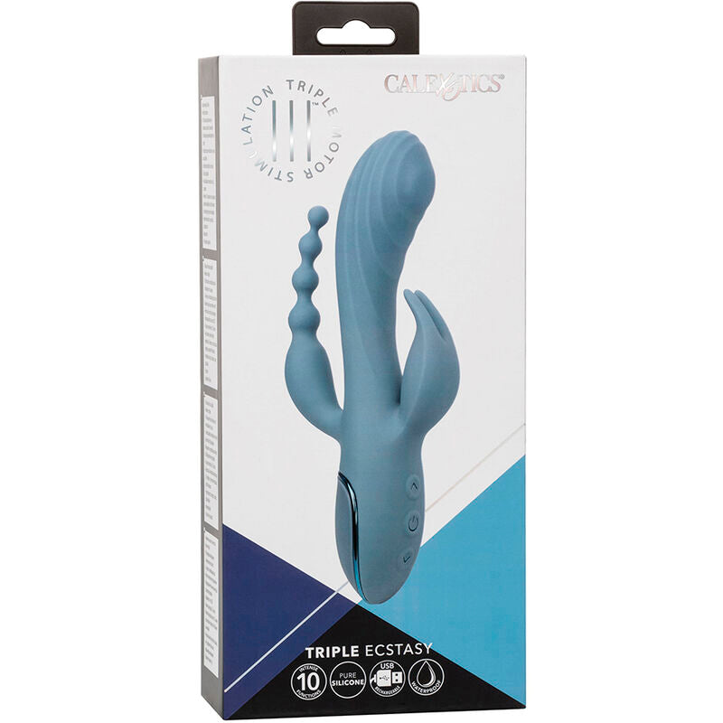 Triple Ecstasy Vibrator Grey