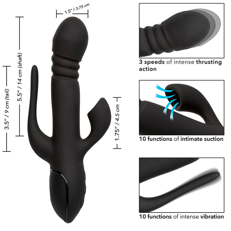 Euphoria Triple Vibrator Black