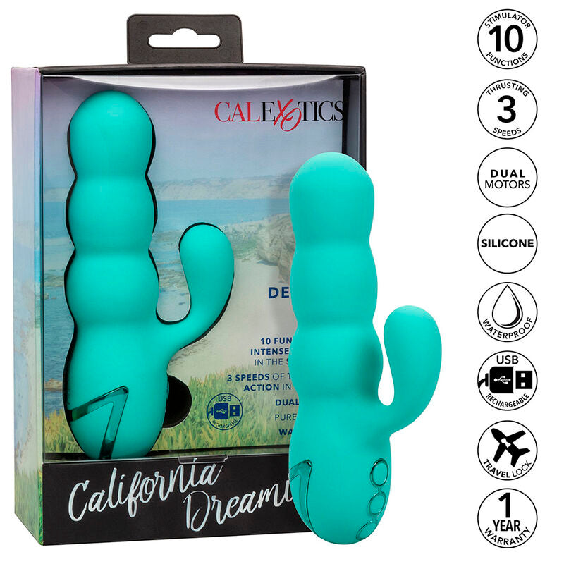 Del mar diva rabbir aqua green vibrator by california dreaming
