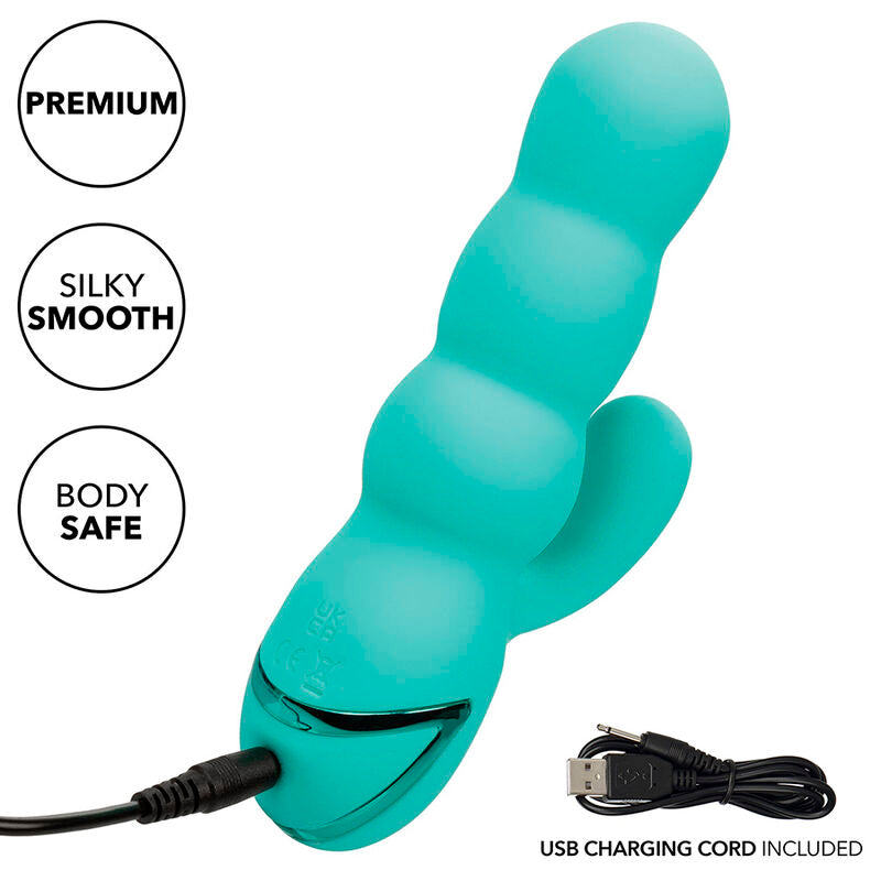 Del mar diva rabbir aqua green vibrator by california dreaming