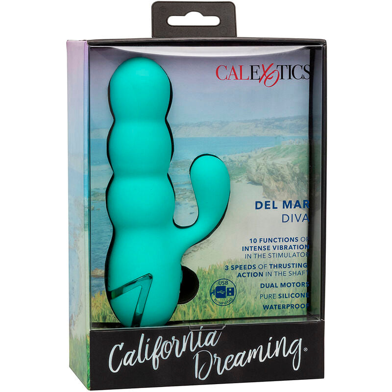 Del mar diva rabbir aqua green vibrator by california dreaming