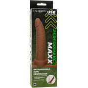 Maxx Performance Rechargeable Double Penetrator Skin Brown