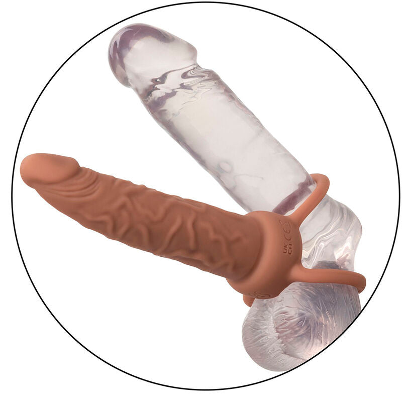 Maxx Performance Rechargeable Double Penetrator Skin Brown