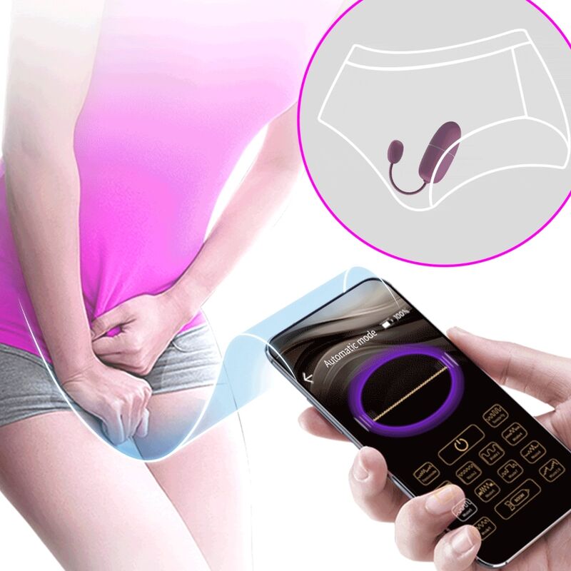 Nymph app-controlled vibrating egg lilac