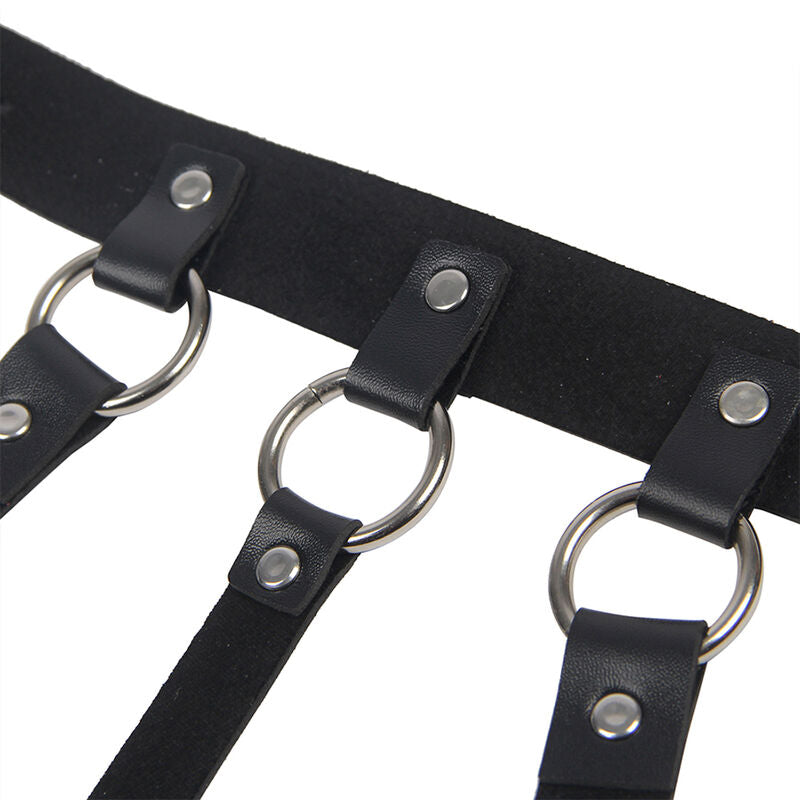 Chest harness with large chain rings one size